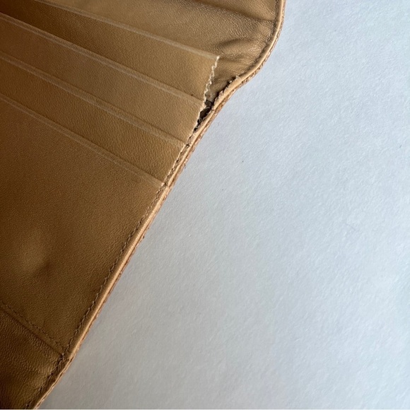 Vintage Wallet Trifold Wallet Genuine Salmon Leather Long Wallet Clutch - Picture 13 of 13